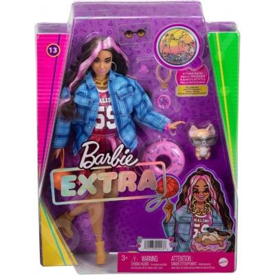 Mattel Barbie Extra dres a doplnky pre basketbalové bábiky, s domácim maznáčikom Corgi HDJ46