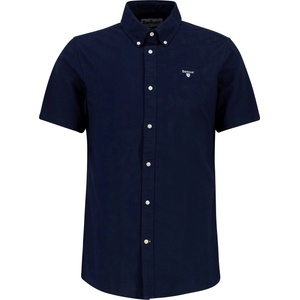 Barbour Риза с къс ръкав Barbour Oxford Short Sleeve Tailored Shirt - Navy NY91