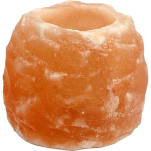 Himalaya Salt Dreams Свещник от хималайска сол Himalaya Salt Dreams - Оранжев, 1100 g (160052)