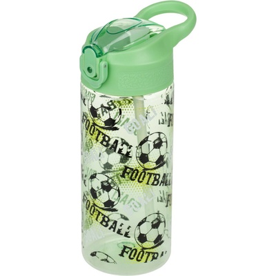 Baagl tritanová fľaša na nápoje so slamkou Futbal, 500 ml