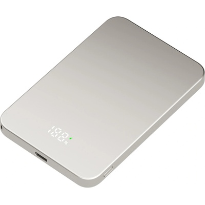 Xmart Преносима външна батерия Xmart PB-505S, 5000 mAh, MagSafe, Сребриста (29284)