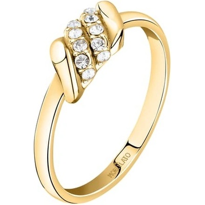 Morellato Pozlacený prsten s krystaly Torchon SAWZ13