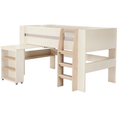 Roba Бежово детско легло 90x200 cm повдигнато с място за съхранение без ламелно дъно Studio - Roba (878100CM-14)