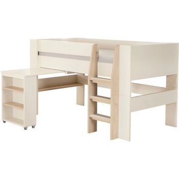 Roba Бежово детско легло 90x200 cm повдигнато с място за съхранение без ламелно дъно Studio - Roba (878100CM-14)