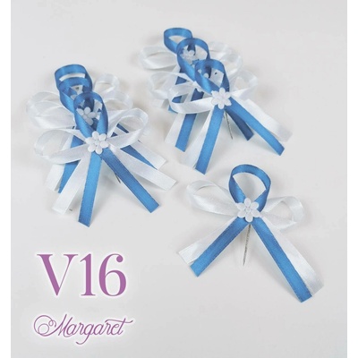 Saténové svatební vývazky V16 (Blue) – Hledejceny.cz