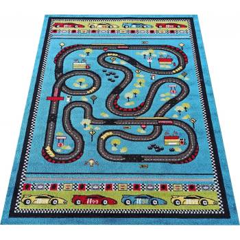 Makro Abra Uličky Color Kids 04 Závodní dráha Formule modrý