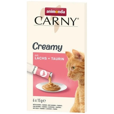 ANIMONDA Carny Creamy s lososom a taurínom 6x15 g