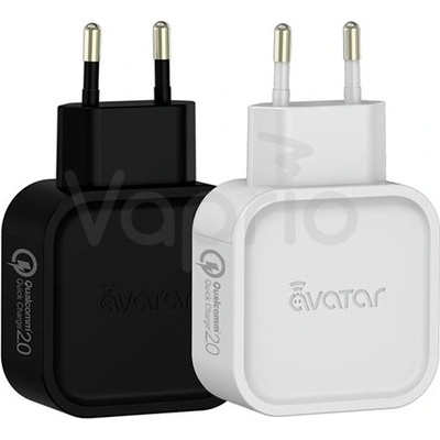 Avatar USB-AC adaptér Quick Charge 2.0 Bílá