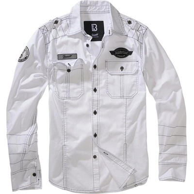 Brandit košile Luis Vintageshirt long sleeve bílá