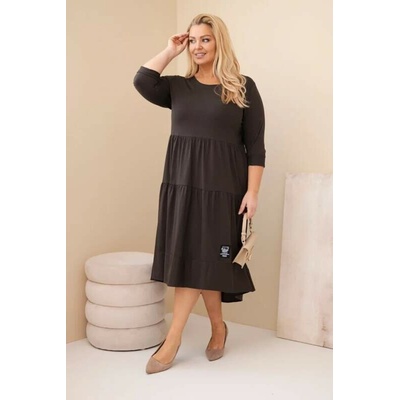 Kesi plus size ART22229-4 hnědá