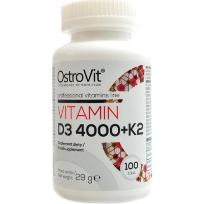 OstroVit Vitamín D3 4000 + K2 100 tabliet