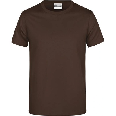 Daiber jn 790 / Мъжка тениска от плътен памук - кафява 5xl (02079014515)