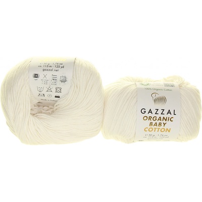 Gazzal Organic Baby Cotton 415 bílá