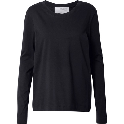 Selected femme Тениска 'Standard' черно, размер XS