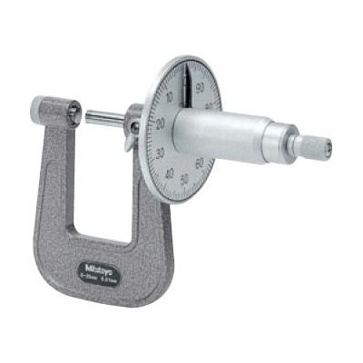 Mitutoyo Mikrometr třmenový analogový 0-25/0,01 mm kruhový číselník mitu-119-202