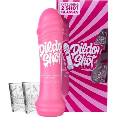 Vodka Dildo Shot 10% 0,7 l (dárkové balení 2 sklenice) – Sleviste.cz