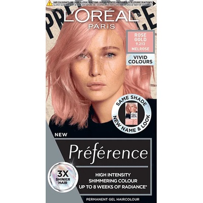 L'Oréal L'Oréal Préférence Боя за коса Vivid Colors, 9.213 Rose Gold