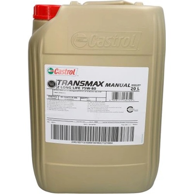 Castrol Трансмисионно масло castrol transmax z ll 75w80 20 литра