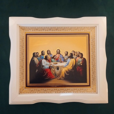 Ikona Posledná večera Farba: Biela, Veľkosť: 490x275mm
