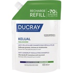 Ducray Kelual Squanorm Регулиращ шампоан против мазен пърхот, пълнител, 400 ml - ozone