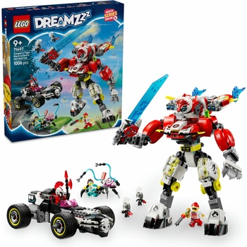 LEGO® DREAMZzz - Cooper's Tiger Mech & Zero's Hot Rod Car (71497)