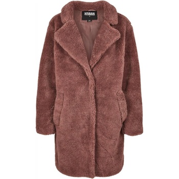 Urban Classics Ladies Sherpa coat darkrose