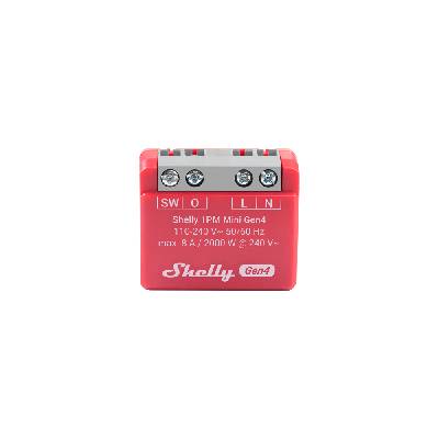 Shelly 1PM Mini Gen4 WiFi, Bluetooth, Zigbee, Matter spínač s měřením spotřeby 1CH 8A 1PMMiniGen4