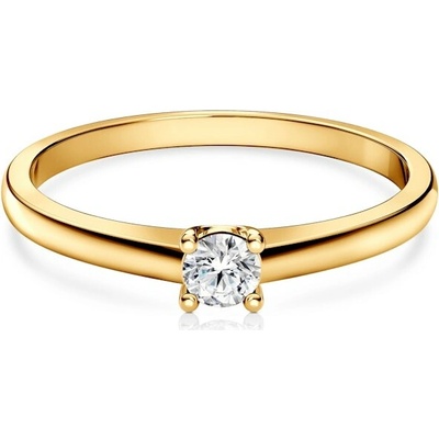 Savicki Zásnubný prsteň žlté zlato diamant SAV MIN10 D2 ZZ