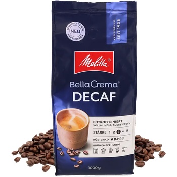 Melitta | Bella Crema Без кофеин - 1 000 г кафе на зърна
