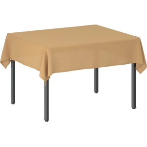 vidaXL Плат за маса Правоъгълна Бежово 140 x 160 cm Полиестер (42039858)
