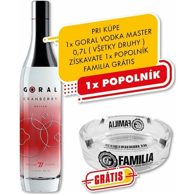 Goral Master Cranberry 40% 0,7 l (čistá fľaša)