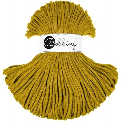 Bobbiny bavlněná šňůra PREMIUM 5mm spicy yellow