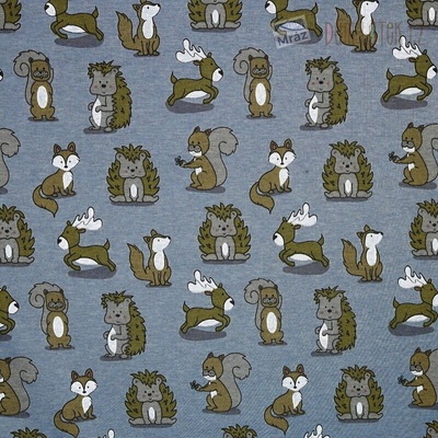 Teplákovina alpen fleece / warmkeeper se zvířátky – Zboží Mobilmania