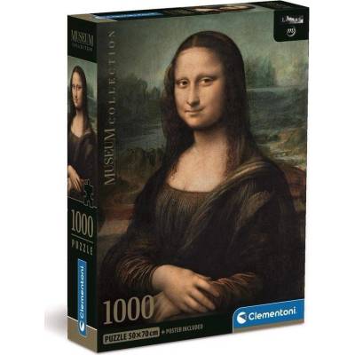 Clementoni Museum Collection Leonardo Mona Lisa Пъзел 1000 броя Изкуство (39708 CLM)