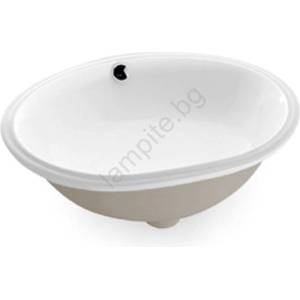 Bathco 0054 - Вграден умивалник MODENA 43, 5x38, 5 см порцелан/бял (BO0008) Мивка за вграждане