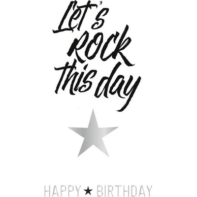 ARTEBENE Přání k narozeninám s obálkou Artebenne Let´s Rock This Day