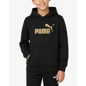 PUMA Ess Glitter Logo Hoodie Black - magazinko