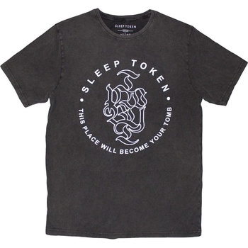 Sleep Token Риза Tomb Text Ring Stone Wash Unisex Black 2XL (SLTKSTNW05MC05)