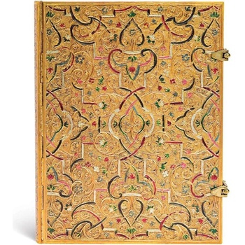 Paperblanks Тефтер Gold Inlay, Ultra, широки редове, твърда (1570180648)