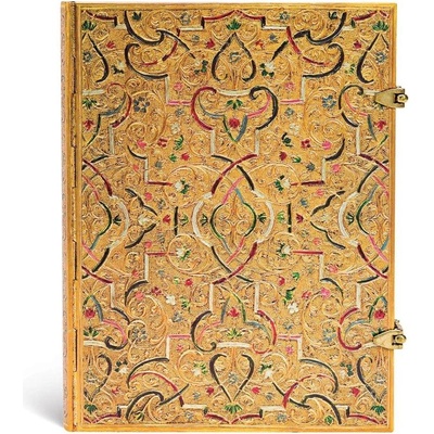 Paperblanks Тефтер Gold Inlay, Ultra, широки редове, твърда (1570180648)