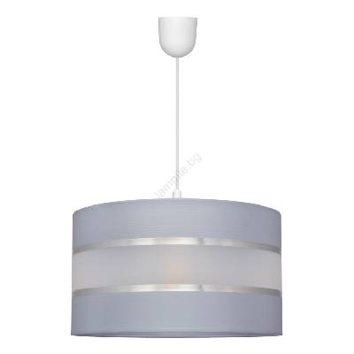 Висящ полилей HELEN 1xE27/15W/230V Ø 35 см сив/сребрист (HE1275)