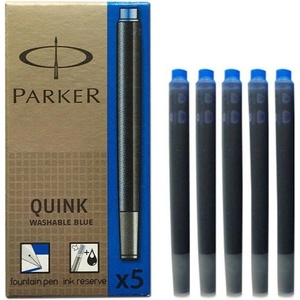 Parker Патрончета за писалка син цвят 5бр в опаковка Parker Z11