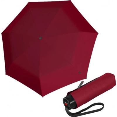 Knirps T.020 Dark Red eko ultralehký skládací deštník červený