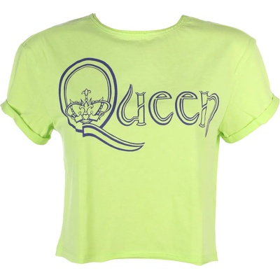 AMPLIFIED Дамска тениска (топ) queen - royal logo - ocean color green - amplified - zav430d72