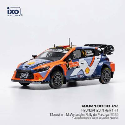 Hyundai i20 N Rally1 Rally de Portugal 2025 1 Neuville Wydaeghe IXO 1:43