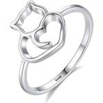 Silenti Jewelry Сребърен пръстен "Kitty" - 7 - 54.5мм (17.2мм диам. )