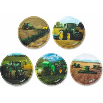 Sada ozdôb na batoh Ergobag Kletties Set - Farm machines uni