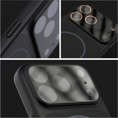 AppleMix Puzdro pre Apple iPhone 15 Pro Max v štýle 17 Pro – s podporou MagSafe – čierne