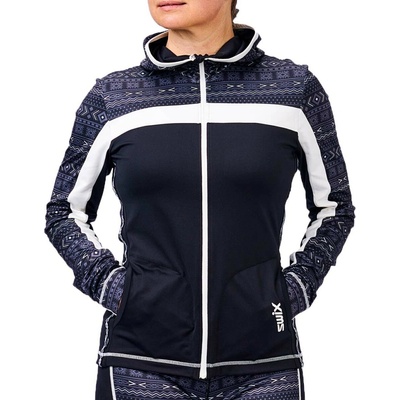 Swix Tista Zip čierna biela tmavo modrá