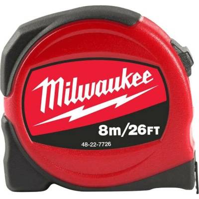 Milwaukee Metr, svinovací SLIMLINE 8M/26FT/25MM 48227726